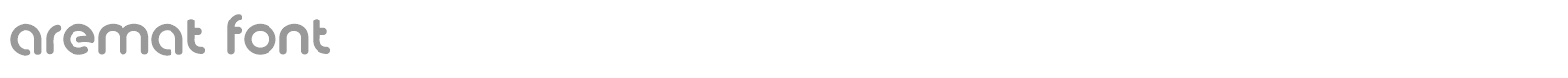 Aremat font preview